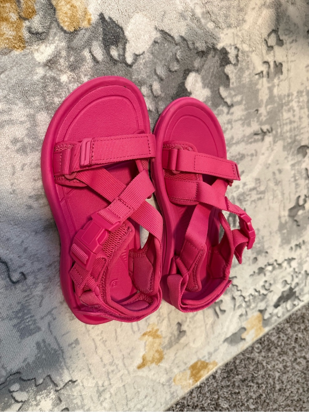 Teva Hot Pink Women Strappy Sandals